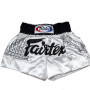 Fairtex BS0637 Muay Thai Boxing Shorts "Superstitious" White Free Shipping