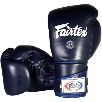 Fairtex BGV6 Boxing Gloves "Stylish Angular Sparring" Full Wrist Closure Blue