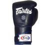 Fairtex BGV6 Boxing Gloves "Stylish Angular Sparring" Full Wrist Closure Blue