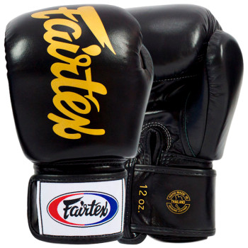 Fairtex BGV19 Boxing Gloves "Deluxe Tight-Fit" Black