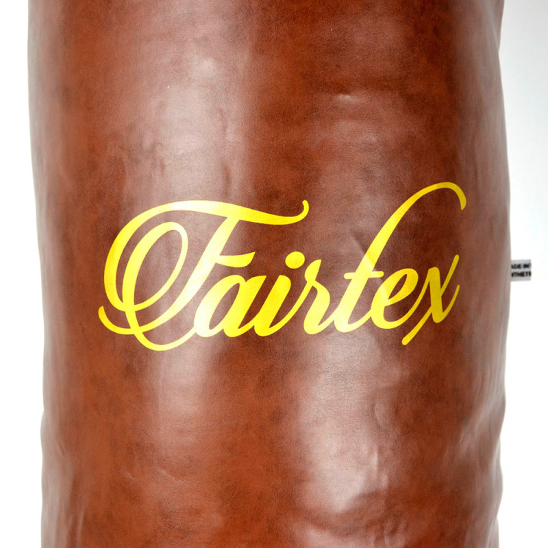 Fairtex HB6 6FT Heavy Bag Muay Thai Boxing Banana Bag "Throwback Project" Brown Unfilled 