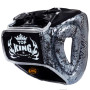 TKB Top King "Snake" Boxing Headgear Head Guard Silver (Black)