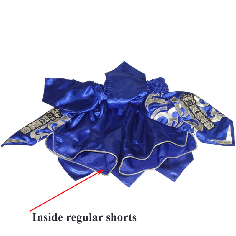 TKB TopKing TKTBS-077 Muay Thai Boxing Shorts "Gladiator" Blue Free Shipping