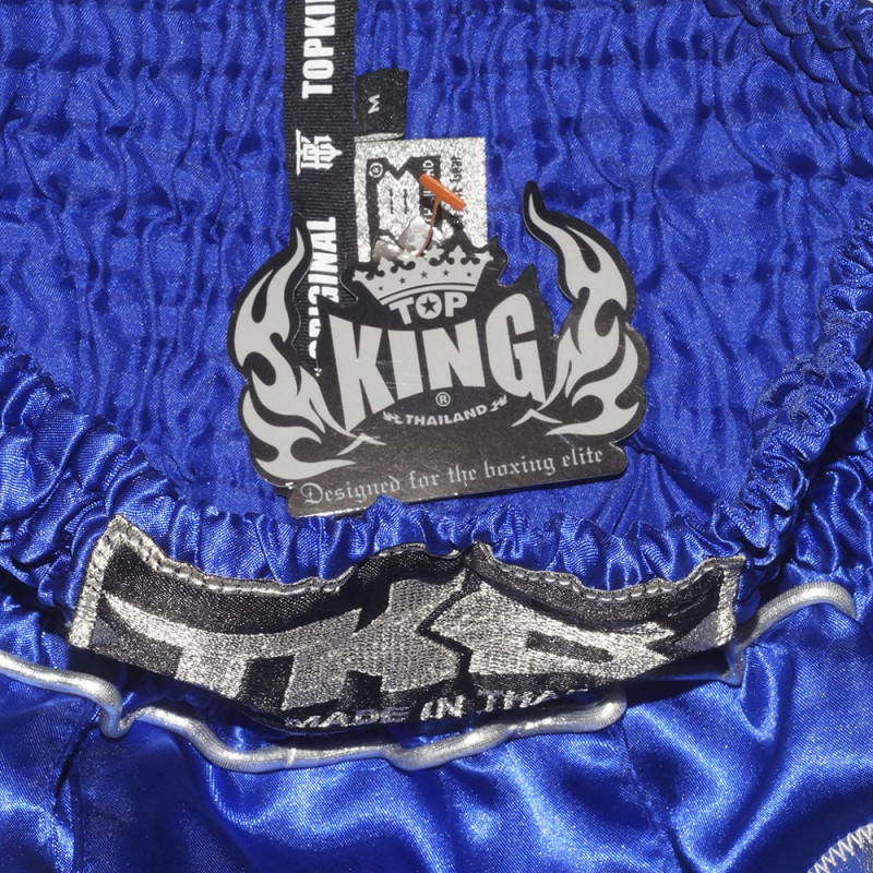TKB TopKing TKTBS-077 Muay Thai Boxing Shorts "Gladiator" Blue Free Shipping