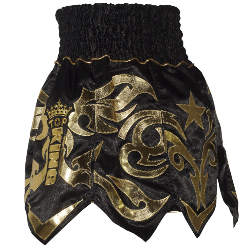 TKB TopKing TKTBS-077 Muay Thai Boxing Shorts "Gladiator" Black Free Shipping