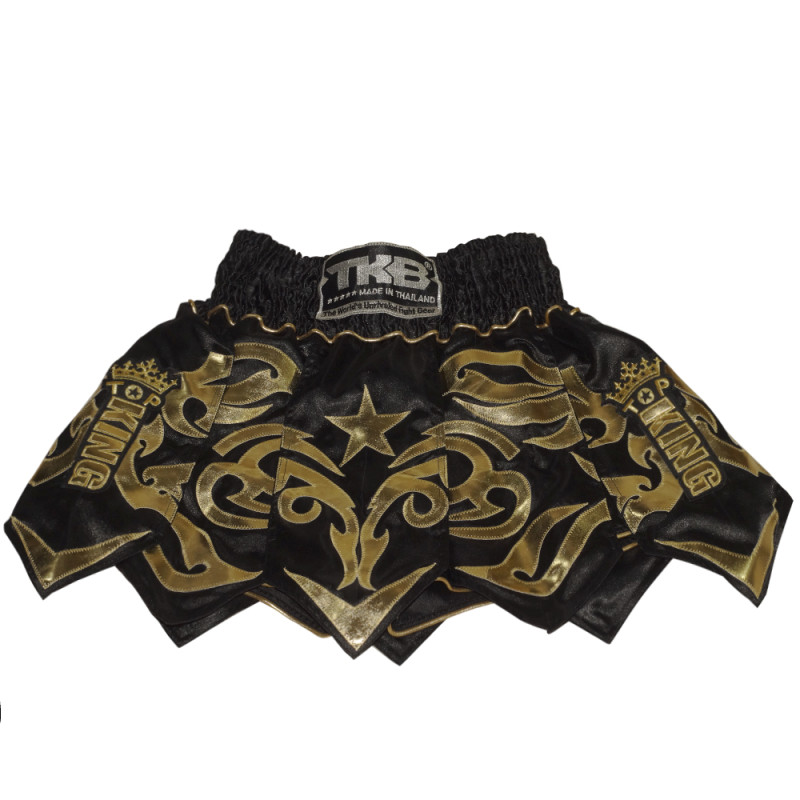 TKB TopKing TKTBS-077 Muay Thai Boxing Shorts "Gladiator" Black Free Shipping