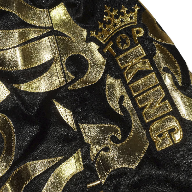 TKB TopKing TKTBS-077 Muay Thai Boxing Shorts "Gladiator" Black Free Shipping