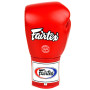 Fairtex BGL6 Boxing Gloves "Pro Competition" Lace Up Red