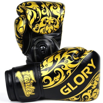 Fairtex BGVG2 "Glory" Boxing Gloves Velcro Black