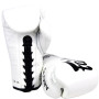 Fairtex BGVGL1 Boxing Gloves "Glory" Lace Up Competition White