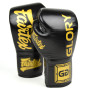 Fairtex BGVGL1 Boxing Gloves "Glory" Lace Up Competition Black