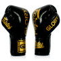 Fairtex BGVGL1 Boxing Gloves "Glory" Lace Up Competition Black