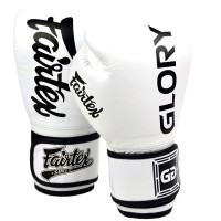 Fairtex BGVG1 "Glory" Boxing Gloves Velcro White
