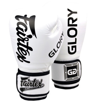 Fairtex BGVG1 "Glory" Boxing Gloves Velcro White