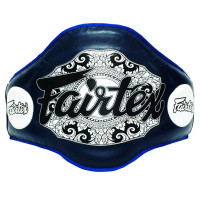 Fairtex BPV2 Belly Pad Muay Thai Boxing A.K.A. "The Champion Belt" Blue