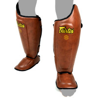 Fairtex SP8 Muay Thai Boxing Shin Guards "Ultimate" Brown