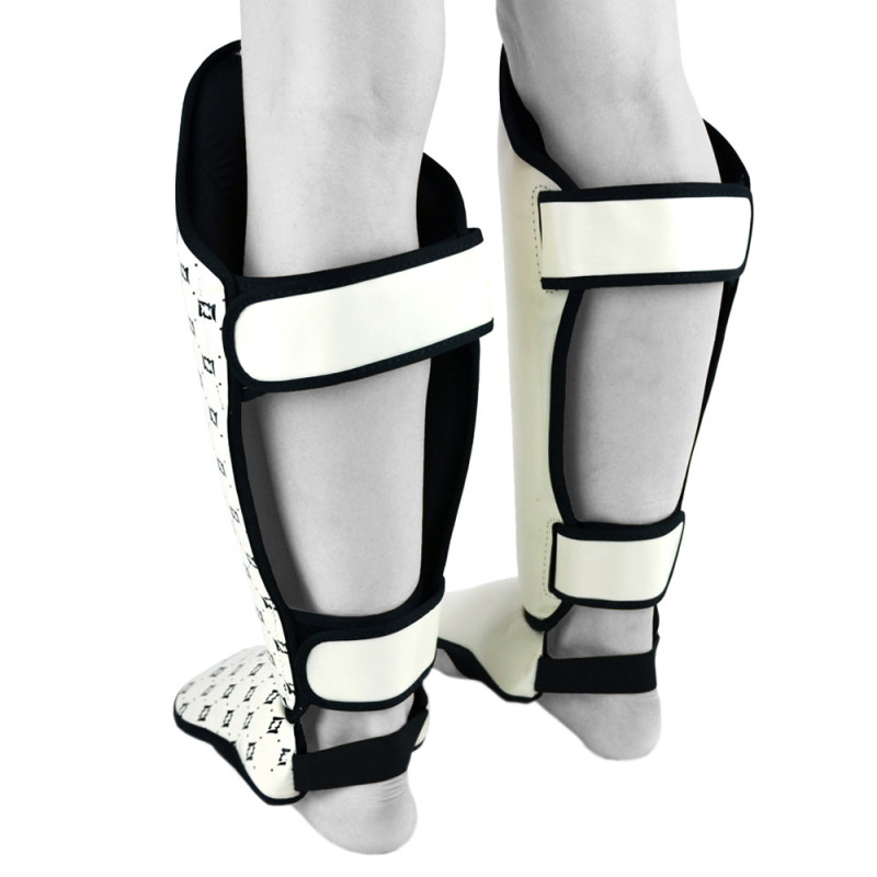 Fairtex SP5 Muay Thai Boxing Shin Guards "Competition" White
