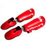 Fairtex SP7 Muay Thai Boxing Shin Guards "Detachable In-Step A.K.A. Twister" Red