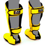 Fairtex SP7 Muay Thai Boxing Shin Guards "Detachable In-Step A.K.A. Twister" Yellow