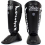 Fairtex SP7 Muay Thai Boxing Shin Guards "Detachable In-Step A.K.A. Twister" Black