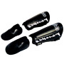 Fairtex SP7 Muay Thai Boxing Shin Guards "Detachable In-Step A.K.A. Twister" Black