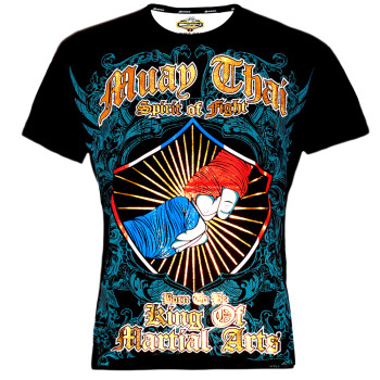 Born To Be T-Shirt Muay Thai Boxing Cotton MT-8041 Free Shipping