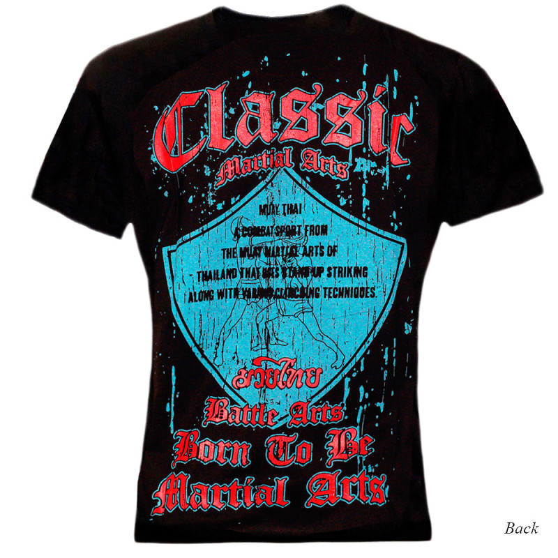 Born To Be T-Shirt Muay Thai Boxing Cotton MT-8041 Free Shipping