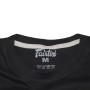 Fairtex TST178 T-Shirt Muay Thai Boxing Cotton Training Casual Black-Silver Free Shipping