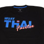 Fairtex TST178 T-Shirt Muay Thai Boxing Cotton Training Casual Black-Blue Free Shipping