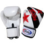 Fairtex BGV1 Boxing Gloves "Nation Print" Universal White