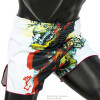 Fairtex BS1908 Muay Thai Boxing Shorts "White " Gray Free Shipping