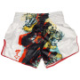 Fairtex BS1908 Muay Thai Boxing Shorts "White " Gray Free Shipping