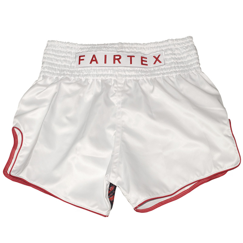 Fairtex BS1908 Muay Thai Boxing Shorts "White " Gray Free Shipping