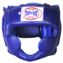 "Muay Thai" Head Guard Headgear Boxing Blue