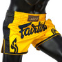 Fairtex BS1701 Muay Thai Boxing Shorts Yellow Free Shipping