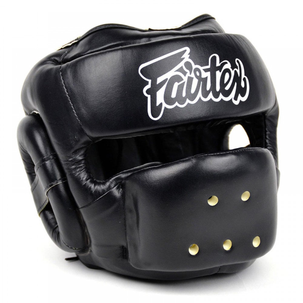 Fairtex HG14 Full Face Headguard – Muay Thai Kick Boxing MMA Headgear, Adult Unisex, Made In Thailand