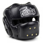 Fairtex HG14 Boxing Headgear Head Guard Full Face Black
