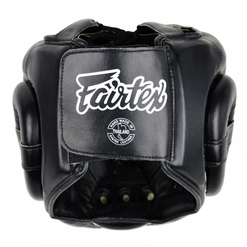 Fairtex HG14 Boxing Headgear Head Guard Full Face Black