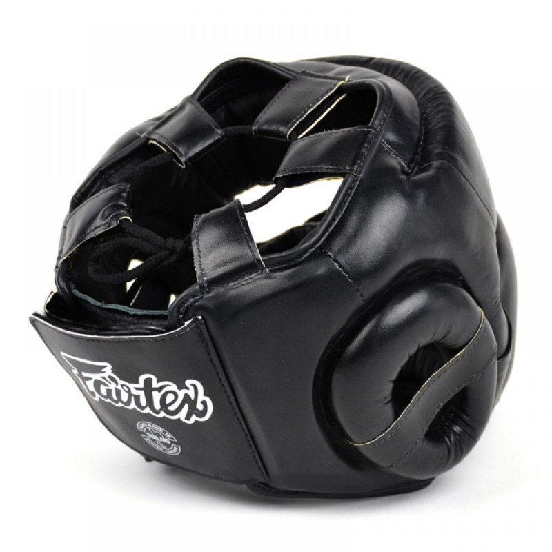 Fairtex HG14 Boxing Headgear Head Guard Full Face Black