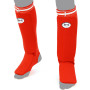 "Muay Thai" Shin Guards Elastic Cotton Competition Shin Pads Red Free Shipping