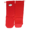 "Muay Thai" Shin Guards Elastic Cotton Competition Shin Pads Red Free Shipping