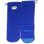 "Muay Thai" Shin Guards Elastic Cotton Competition Shin Pads Blue Free Shipping 