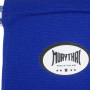 "Muay Thai" Shin Guards Elastic Cotton Competition Shin Pads Blue Free Shipping 