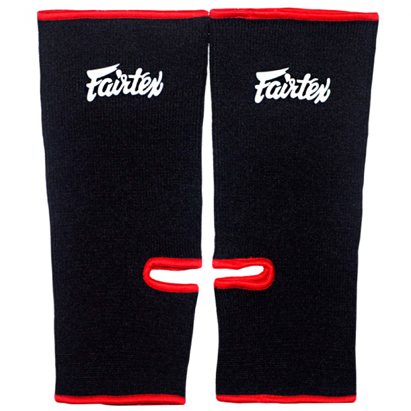 Fairtex AS1 Ankle Support Muay Thai Boxing Free Size Free Shipping Black-Red