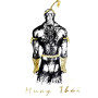 "Human Fight" T-Shirt Muay Thai Boxing Eco Cotton HN-111 Free Shipping