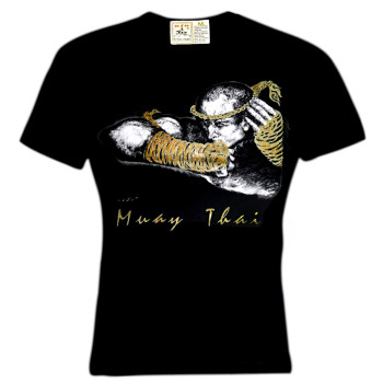 "Human Fight" T-Shirt Muay Thai Boxing Eco Cotton HN-103 Free Shipping	