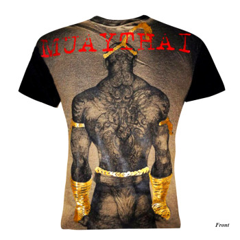 "Human Fight" T-Shirt Muay Thai Boxing Eco Cotton HN-09 Free Shipping