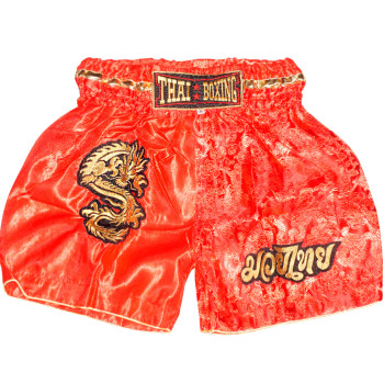 Yoth Kids "Thaiboxing" Muay Thai Boxing Shorts "Dragon" Red Free Shipping