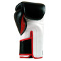 Fairtex BGV6 Boxing Gloves "Stylish Angular Sparring" Full Wrist Closure Black-Red-White