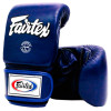 Fairtex TGO3 Bag Gloves "Super Sparring" Muay Thai Boxing Semi Thumb Blue